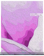 Fuchsia Painted Floral PREMIUM Curtain Panel. Available on 12 Fabrics. Made to Order. 10025