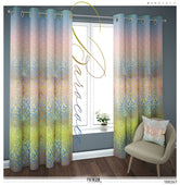 Pastel Gold Damask PREMIUM Curtain Panel. Available on 12 Fabrics. Made to Order. 100267