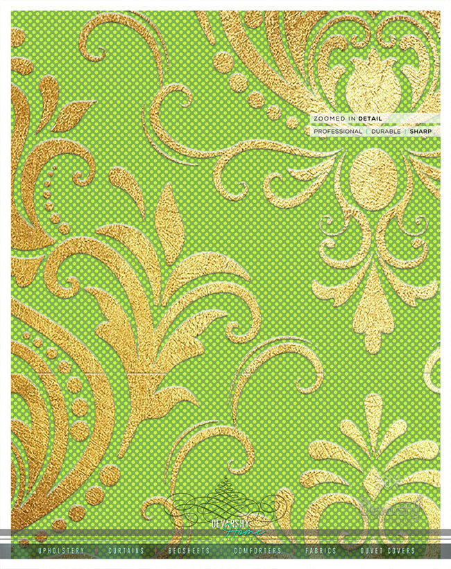 Lime Green Damask PREMIUM Curtain Panel. 12 Fabric Options. Made to Order. Heavy And Sheer.  100274