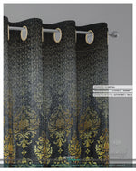 Ornate Damask Stripes PREMIUM Curtain Panel. Available on 12 Fabrics. Made to Order. 100277