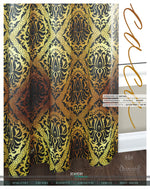 Golden Damask Curtain Panel. 12 Fabric Options. Made to Order. Heavy And Sheer. 100282