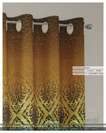 Golden Damask Curtain Panel. 12 Fabric Options. Made to Order. Heavy And Sheer. 100282