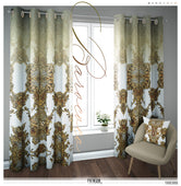 White Animal Print Curtain Panel. 12 Fabric Options. Made to Order. Heavy And Sheer. 100300