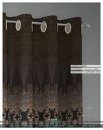 Golden Baroque Black PREMIUM Curtain Panel. Available on 12 Fabrics, Made to Order. 100303