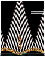 Golden Baroque Black PREMIUM Curtain Panel. Available on 12 Fabrics, Made to Order. 100303
