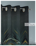 Steampunk Design Teal PREMIUM Curtain Panel. Available on 12 Fabrics. Made to Order. 100333