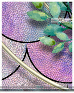 Lavender Scallops Pattern PREMIUM Curtain Panel. Available on 12 Fabrics. Made to Order. 100335