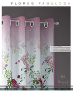 Beautiful Floral Print PREMIUM Curtain Panel. Available on 12 Fabrics. Made to Order. 100360