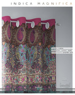 Pink Paisley Print PREMIUM Curtain Panel. Available on 12 Fabrics. Made to Order. 100363