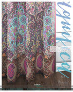 Pink Paisley Print PREMIUM Curtain Panel. Available on 12 Fabrics. Made to Order. 100363