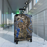 Deluge II Hard Shell Suitcase 3 Sizes Carry-on Suitcase Pour Painting Luggage Travel Suitcase | D20117B