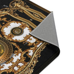 Opulence of Sicily Black Area Rug, Available in 3 sizes | 100337