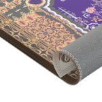 Purple Florals Area Rug, Available in 3 sizes | D20003