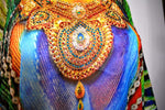 Devarshy Designer Digital Print Royal Peacock Long Embellished Kaftan Dress - 003 , Apparel - DEVARSHY, DEVARSHY
 - 4
