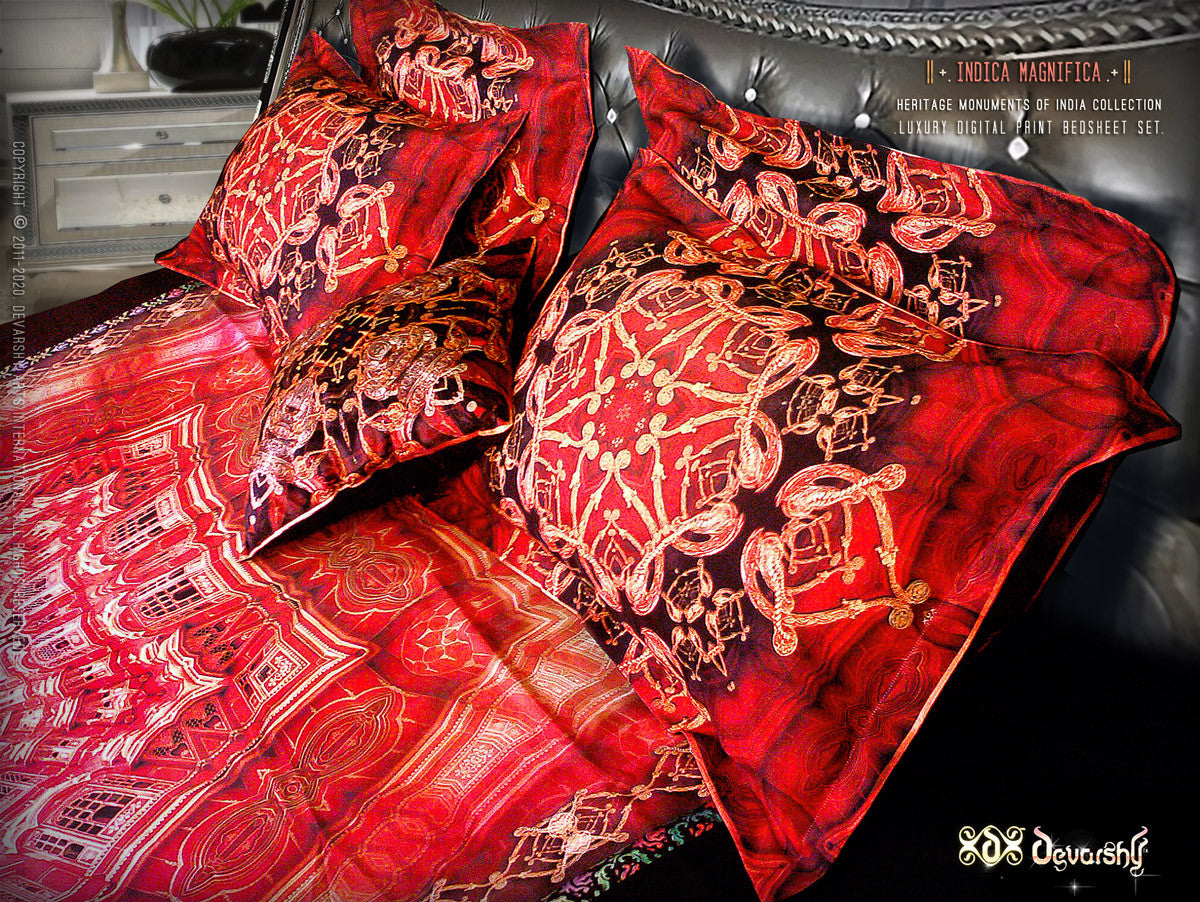 Devarshy Luxury Home Furnishings Digital Print Heritage Bedding Set , Home Decor - DEVARSHY, DEVARSHY
 - 2
