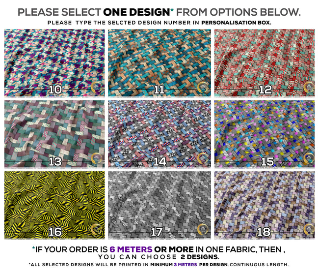 Ribbon Plaids Apparel Fabric 3Meters+, 9 Designs | 8 Fabrics Option | Fabric By the Yard | 032