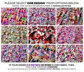 Pop Art Apparel Fabric 3Meters+, 9 Designs | 8 Fabrics Option | Cubism Fabric By the Yard | 028
