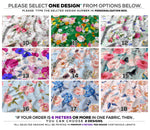Pink Florals Apparel Fabric 3Meters+, 9 Designs | 8 Fabrics Option | Fabric By the Yard | D20135