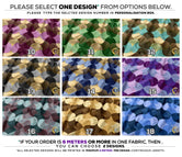 Ogee Print Apparel Fabric 3Meters+, 9 Designs | 8 Fabrics Option | Fabric By the Yard | D20255