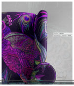 PEACOCK Print Upholstery Fabric 3meters 4 Colors & 12 Furnishing Fabrics Peacock Fabric By the Yard | D20029
