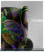 PEACOCK Print Upholstery Fabric 3meters 4 Colors & 12 Furnishing Fabrics Peacock Fabric By the Yard | D20029