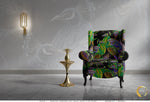 PEACOCK Print Upholstery Fabric 3meters 4 Colors & 12 Furnishing Fabrics Peacock Fabric By the Yard | D20029
