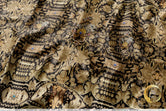 Zardouzi Print Upholstery Fabric 3meters & 12 Furnishing Fabrics Gold Embroidery Print Fabric By the Yard | D20059