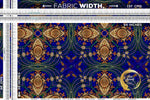 Blue Jewels Upholstery Fabric 3meters 2 Designs & 12 Fabric Options Mandala Furnishing Fabrics By the Yard | D20060