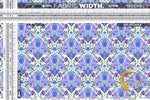 Blue Paisleys Upholstery Fabric 3meters 4 Designs & 12 Fabric Options Floral Furnishing Fabrics By the Yard | D20109