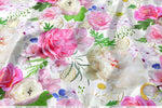 Roses Apparel Fabric 3Meters+, 9 Designs | 8 Fabrics Option | Fabric By the Yard | D20134