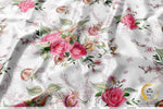 Pink Florals Apparel Fabric 3Meters+, 9 Designs | 8 Fabrics Option | Fabric By the Yard | D20135