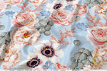 Pink Florals Apparel Fabric 3Meters+, 9 Designs | 8 Fabrics Option | Fabric By the Yard | D20135