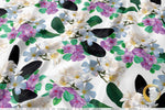 Flowers Apparel Fabric 3Meters+, 9 Designs | 8 Fabrics Option | Fabric By the Yard | D20152