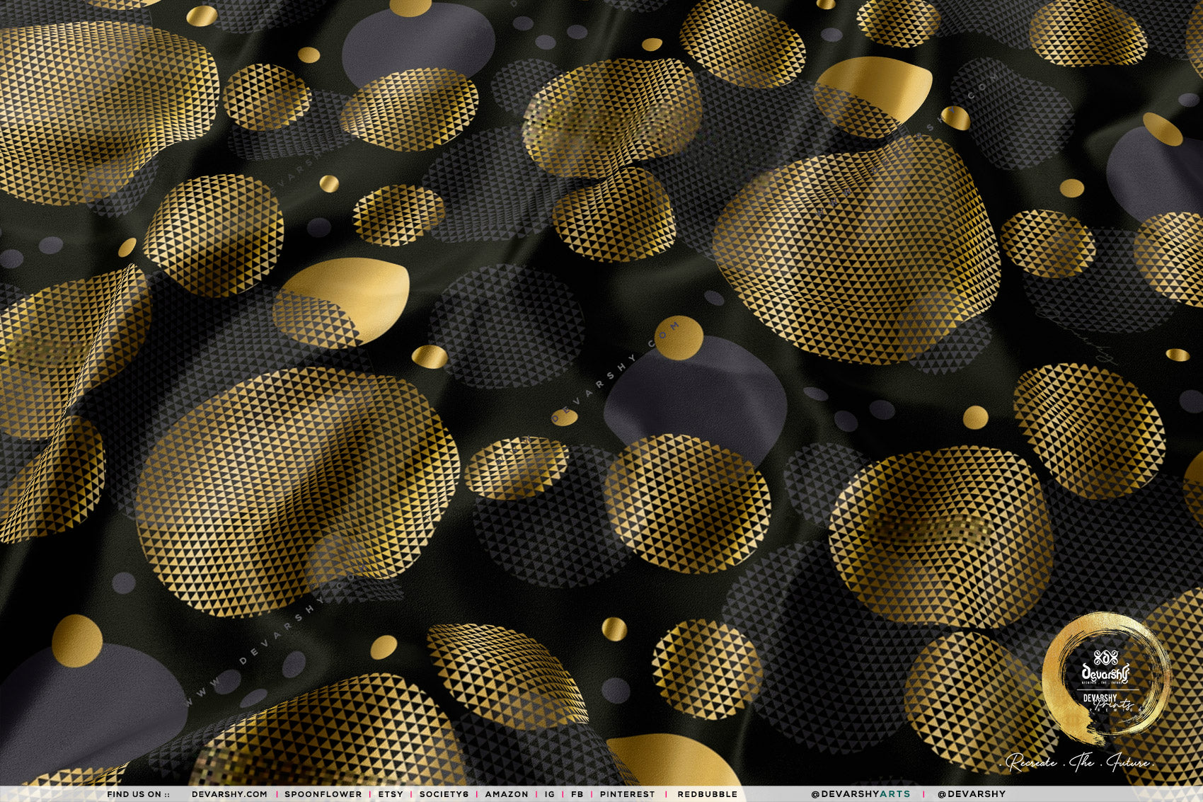 Abstract Apparel Fabric 3Meters+ 9 Designs on 8 Fabric Options Fabric By the Yard | D20257