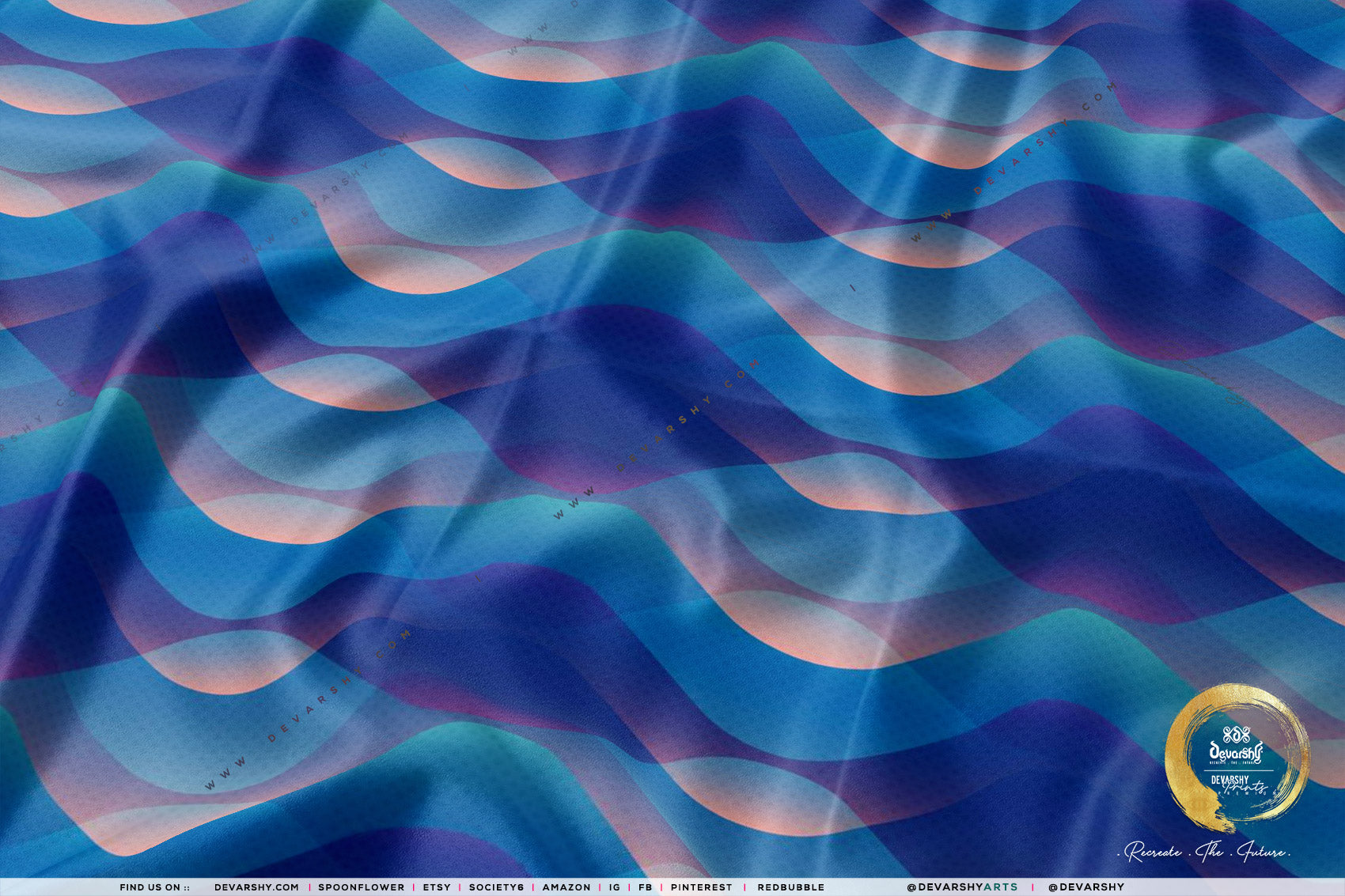 Abstract Apparel Fabric 3Meters+ 9 Designs on 8 Fabric Options Fabric By the Yard | D20257