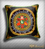 NIRVANA Devarshy Artistic Tibetan Thangka Painting Velvet Square Pillow Cover 2pcs
