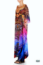 AURUM 79 Intricate Golden Ornate Devarshy Long Embellished Kaftan - 1049A.