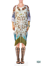 Devarshy NATURE MORTE Animal Print Georgette Short Kimono Jacket - 1058A