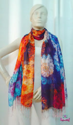 MICROCOSMOS Beautiful Vibrant Devarshy Printed Long Stole - 1076A.