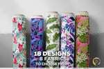 TROPICAL Apparel Fabric 3Meters+, 9 Designs | 8 Fabrics Option | Fabric By the Yard | D20208