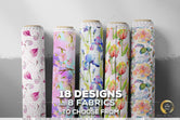 Painted Floral Apparel Fabric 3Meters+, 9 Designs | 8 Fabrics Option | Fabric By the Yard | D20165