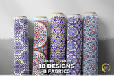 Tiles Pattern Apparel Fabric 3Meters+, 9 Designs | 8 Fabrics Option | Moroccan Fabric By the Yard | 035