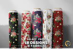 Poinsettia Floral Apparel Fabric 3Meters+, 9 Designs | 8 Fabrics Option | Fabric By the Yard | 070
