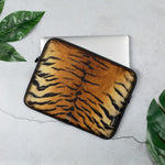 Tiger Print Laptop Sleeve, Animal Print Pouch, Tiger Skin Laptop Bag, Lightweight Laptop Case, PF - 1018