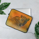 Leopard Print Laptop Sleeve, Notebook Cover, Lightweight Laptop Case, Animal Print Pouch, Leopard Print Bag, PF - 1022
