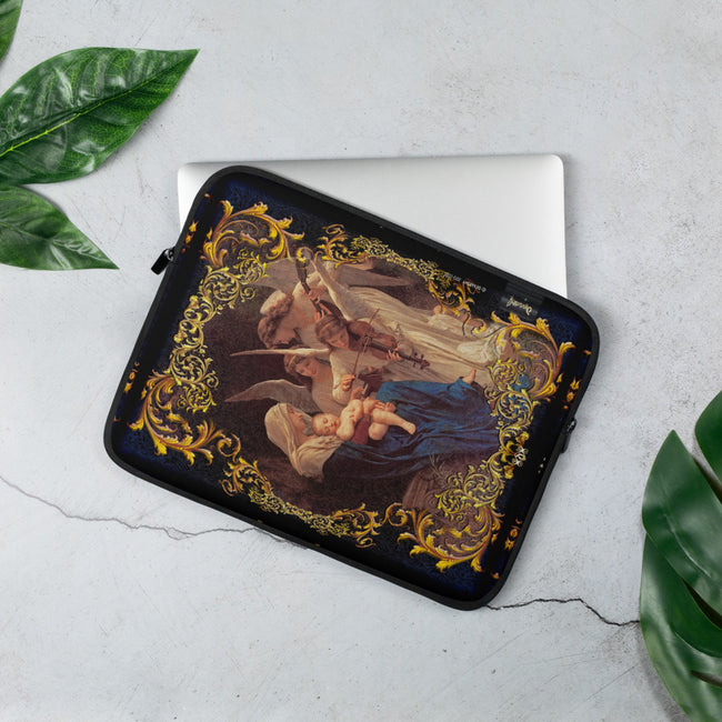 Songs of Angels Laptop Pouch, Classical Art Laptop Sleeve, Lightweight Laptop Case, Notebook Cover, PF - 1100