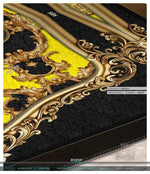 Opulence of Sicily Yellow Area Rug, Available in 3 sizes | 100336