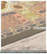 Beige Baroque Floral Area Rug, Available in 3 sizes | D20004