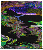 Green Peacock Area Rug, Available in 3 sizes | D20032