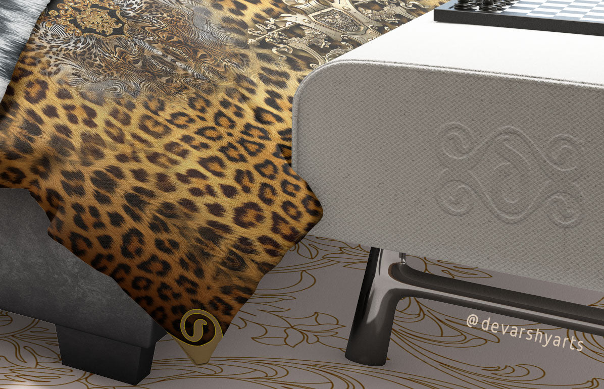 Leopard Animal Print Duvet Cover, Designer Bed Linen, Luxury Bedding, Printed Duvet, Devarshy Home
